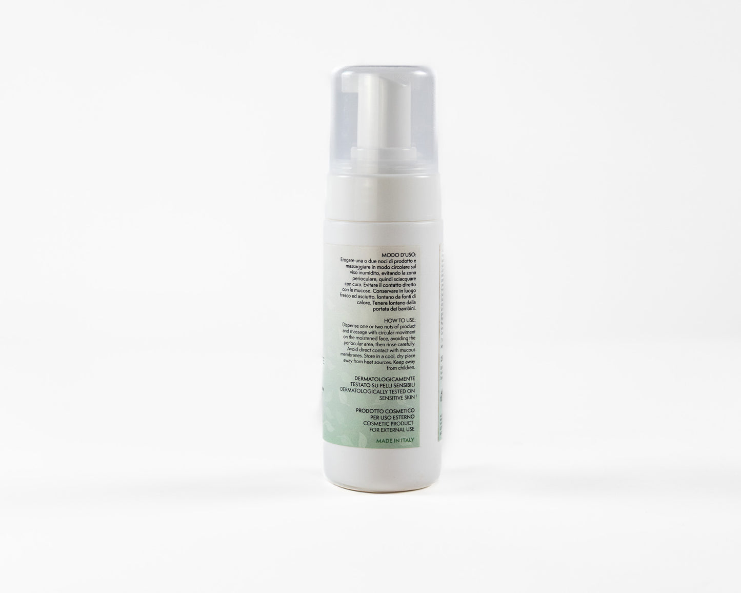 Mousse detergente delicata